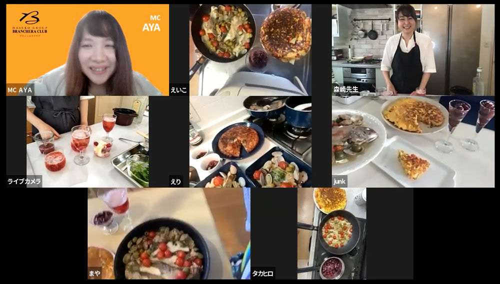 完成したパーティメニューを披露していただきました。みんな、美味しそう!