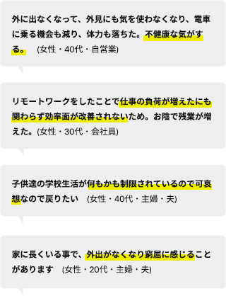 なぜ以前の生活に戻りたくないか一覧