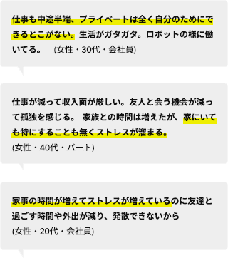 なぜ以前の生活に戻りたくないか一覧